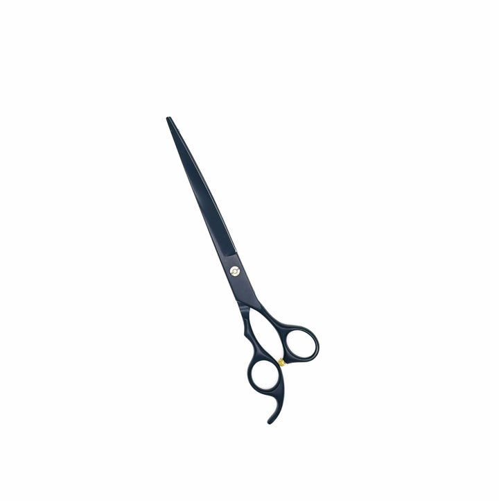 Professional pet grooming upward curve shears black