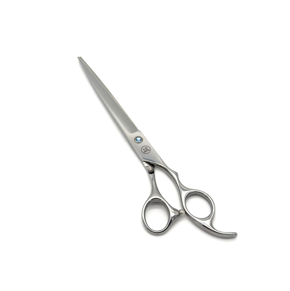 Professional pet grooming straight scissors silver