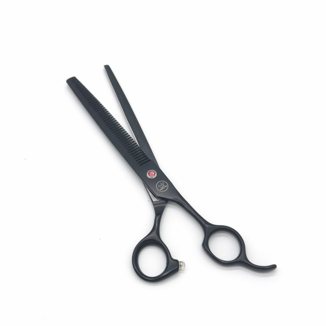 Professional pet grooming thinning shears black