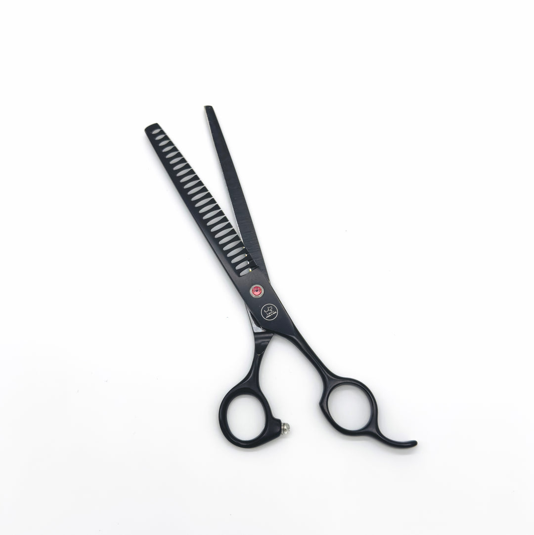 Professional pet grooming thinning shears black