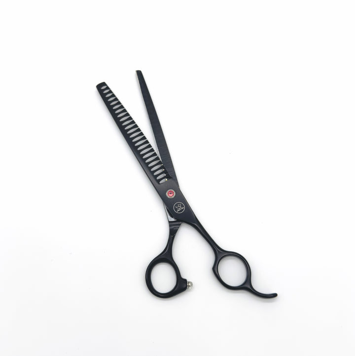 Professional pet grooming thinning shears black